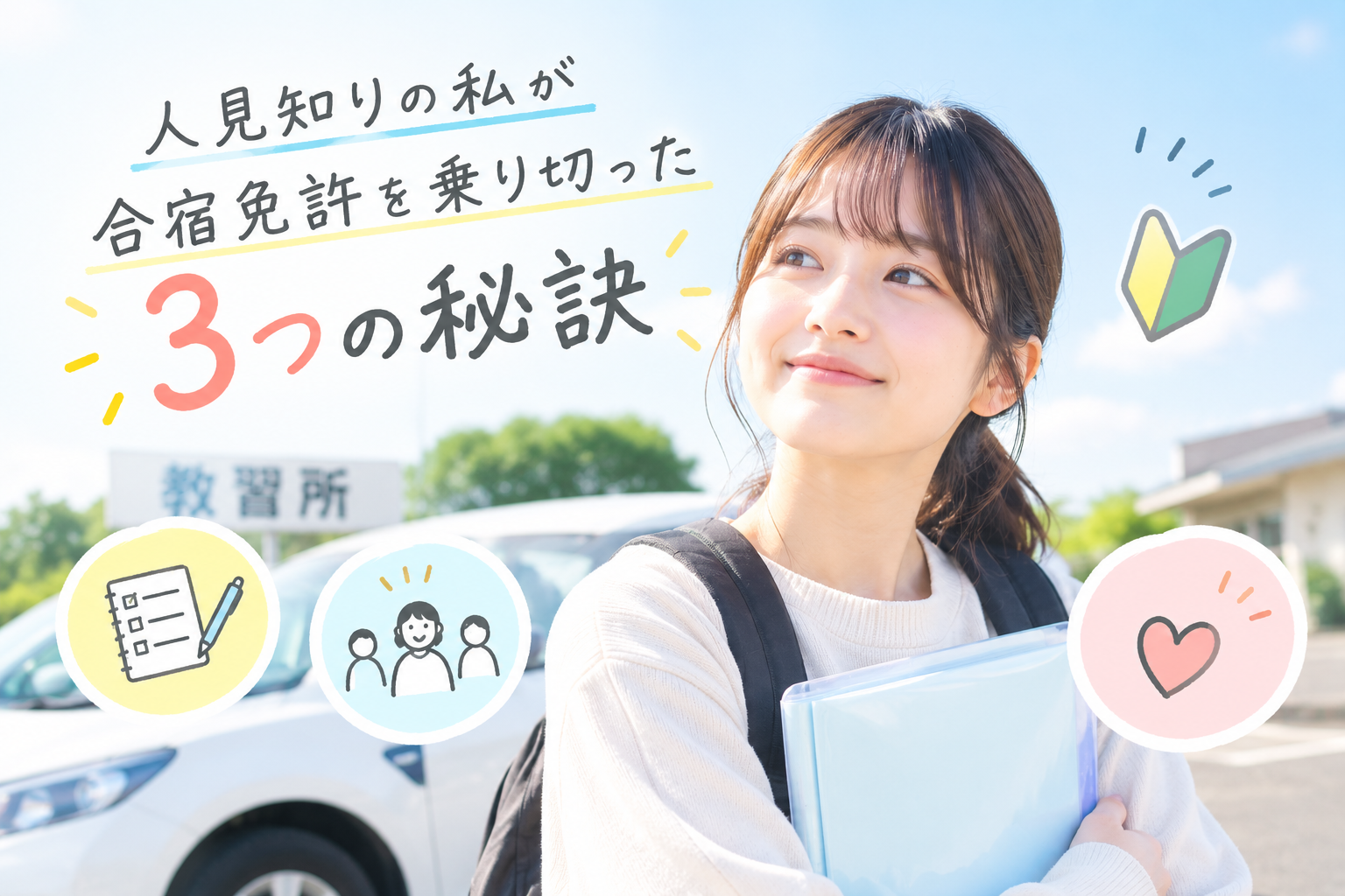 これで安心！人見知りの私が合宿免許を乗り切った3つの秘訣